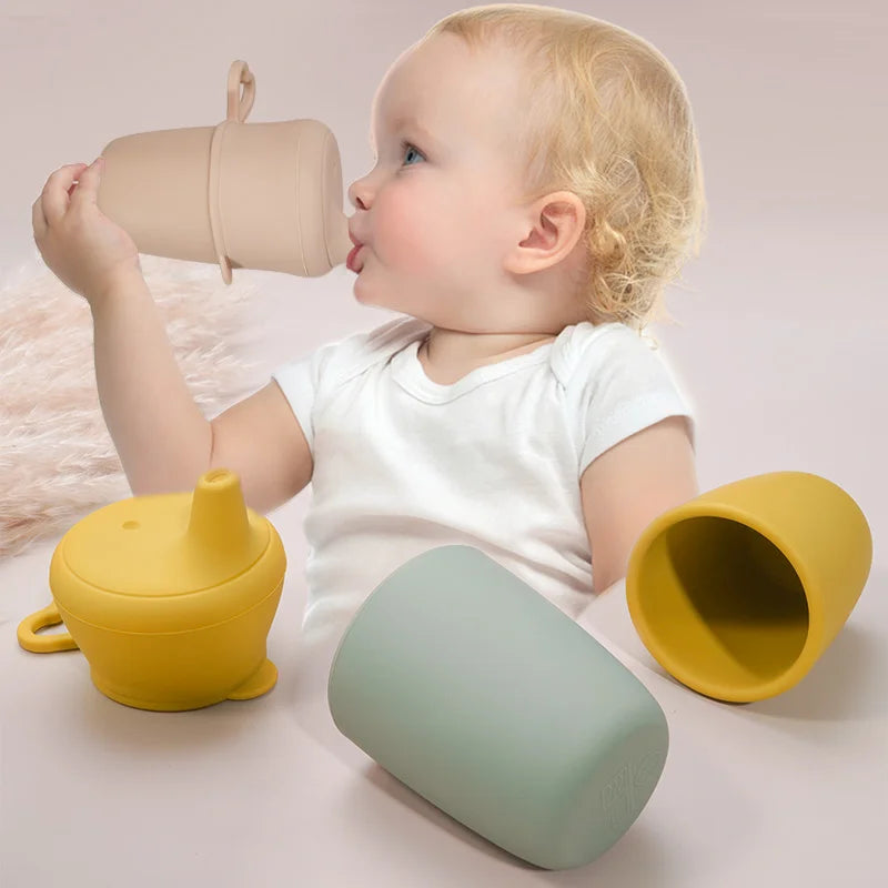 Portable Drinkware Baby Food Storage Snacks Cup Infant BPA Free Sippy Cup Silicone Feeding Accession For Kids Christmas gift