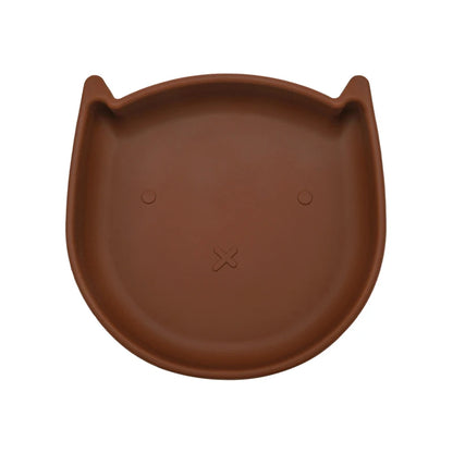 Food Grade Silicone Dish For Babies BPA Free Cartoon Cat Children Dishes Toddle Training Tableware Feeding Bowls Baby Stuff