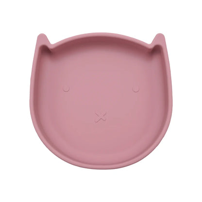 Food Grade Silicone Dish For Babies BPA Free Cartoon Cat Children Dishes Toddle Training Tableware Feeding Bowls Baby Stuff