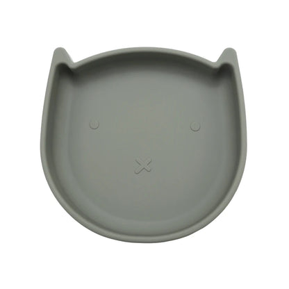 Food Grade Silicone Dish For Babies BPA Free Cartoon Cat Children Dishes Toddle Training Tableware Feeding Bowls Baby Stuff