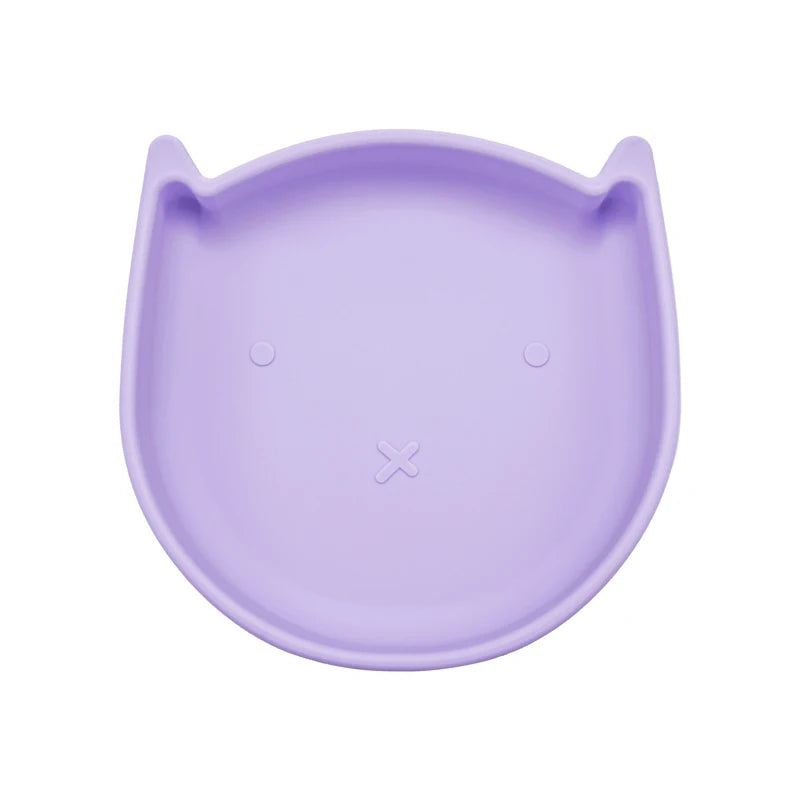 Food Grade Silicone Dish For Babies BPA Free Cartoon Cat Children Dishes Toddle Training Tableware Feeding Bowls Baby Stuff